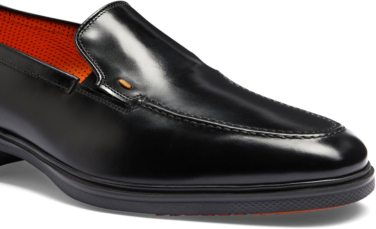 Santoni Men's leather Easy loafer Wit