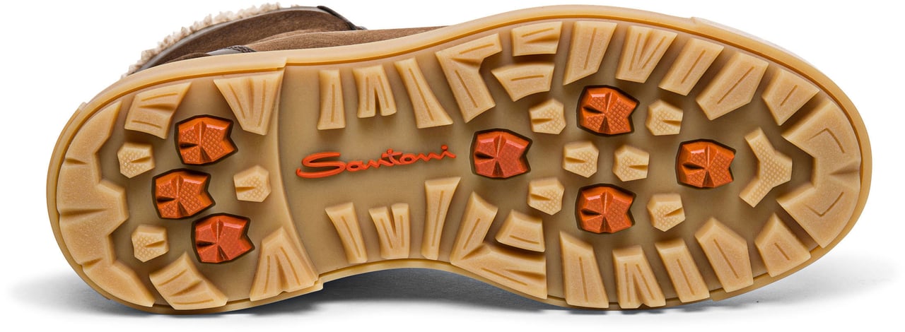 Santoni Men’s nubuck hiking boot Wit