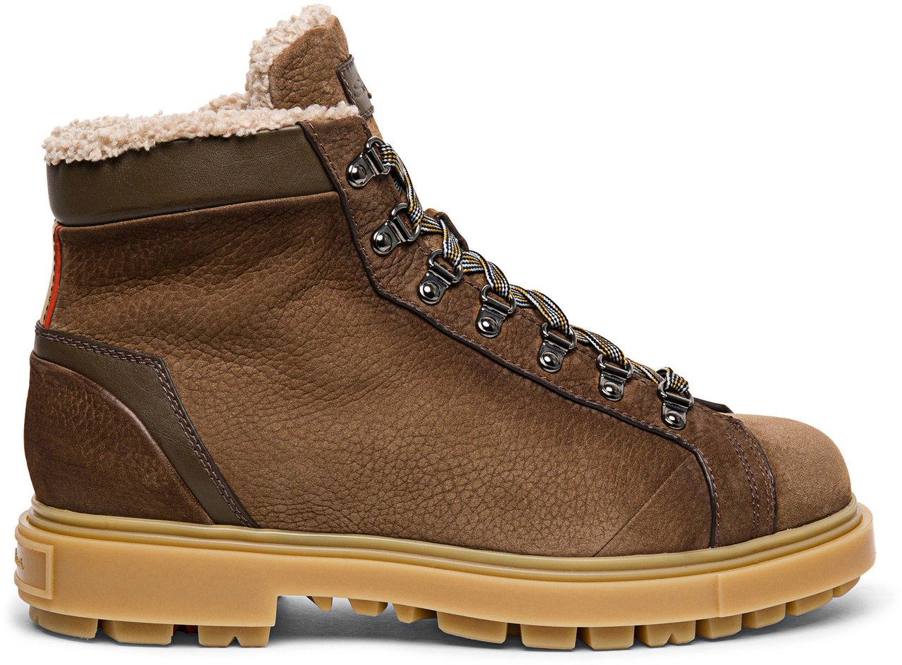 Santoni Men’s nubuck hiking boot Wit