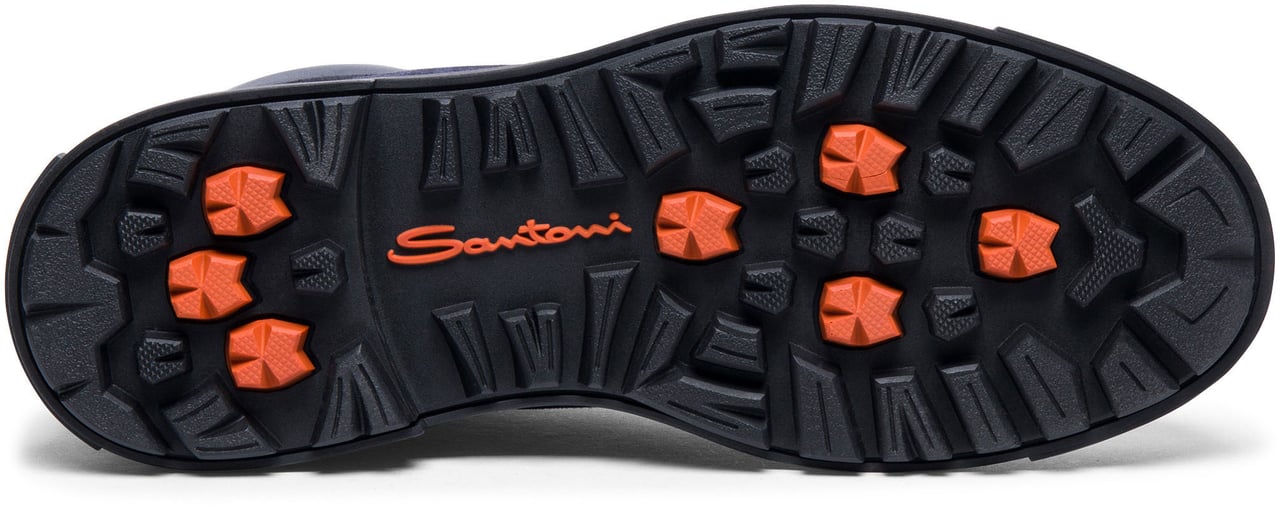 Santoni Men's leather mountain boot Wit