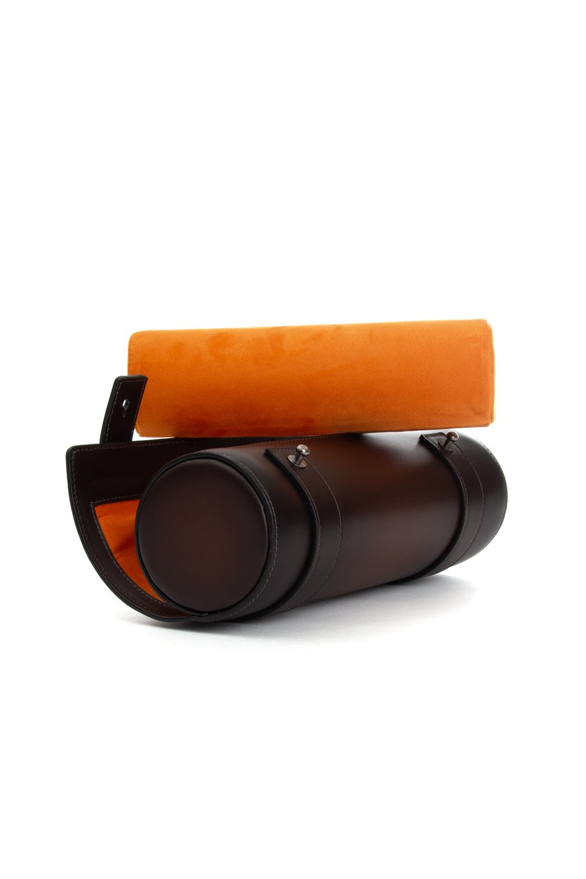 Santoni Leather Watch Case Zwart