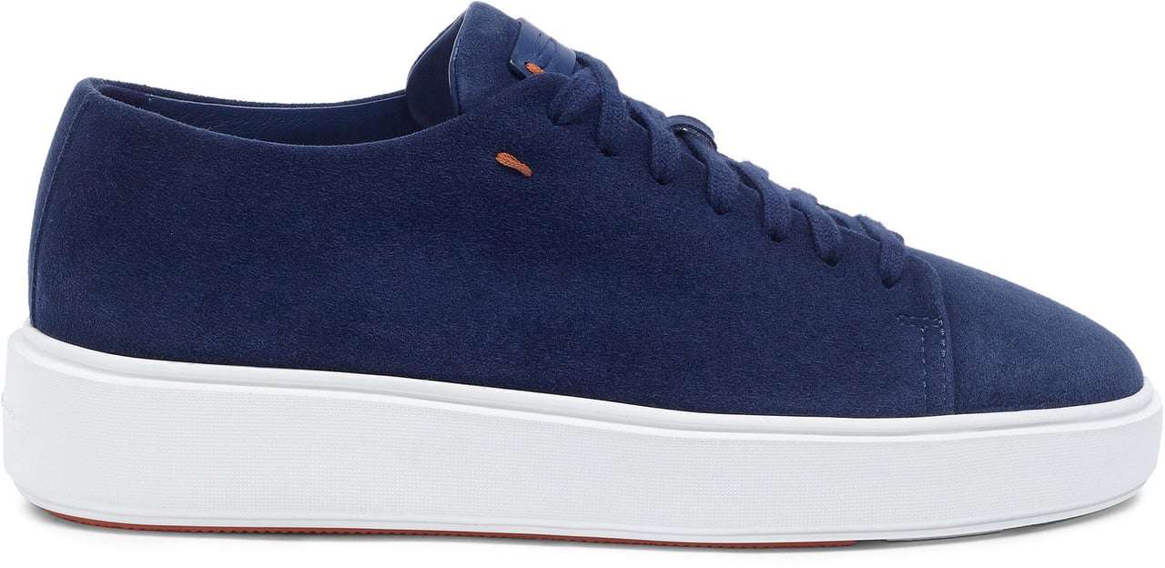 Santoni Women’s suede sneaker Wit