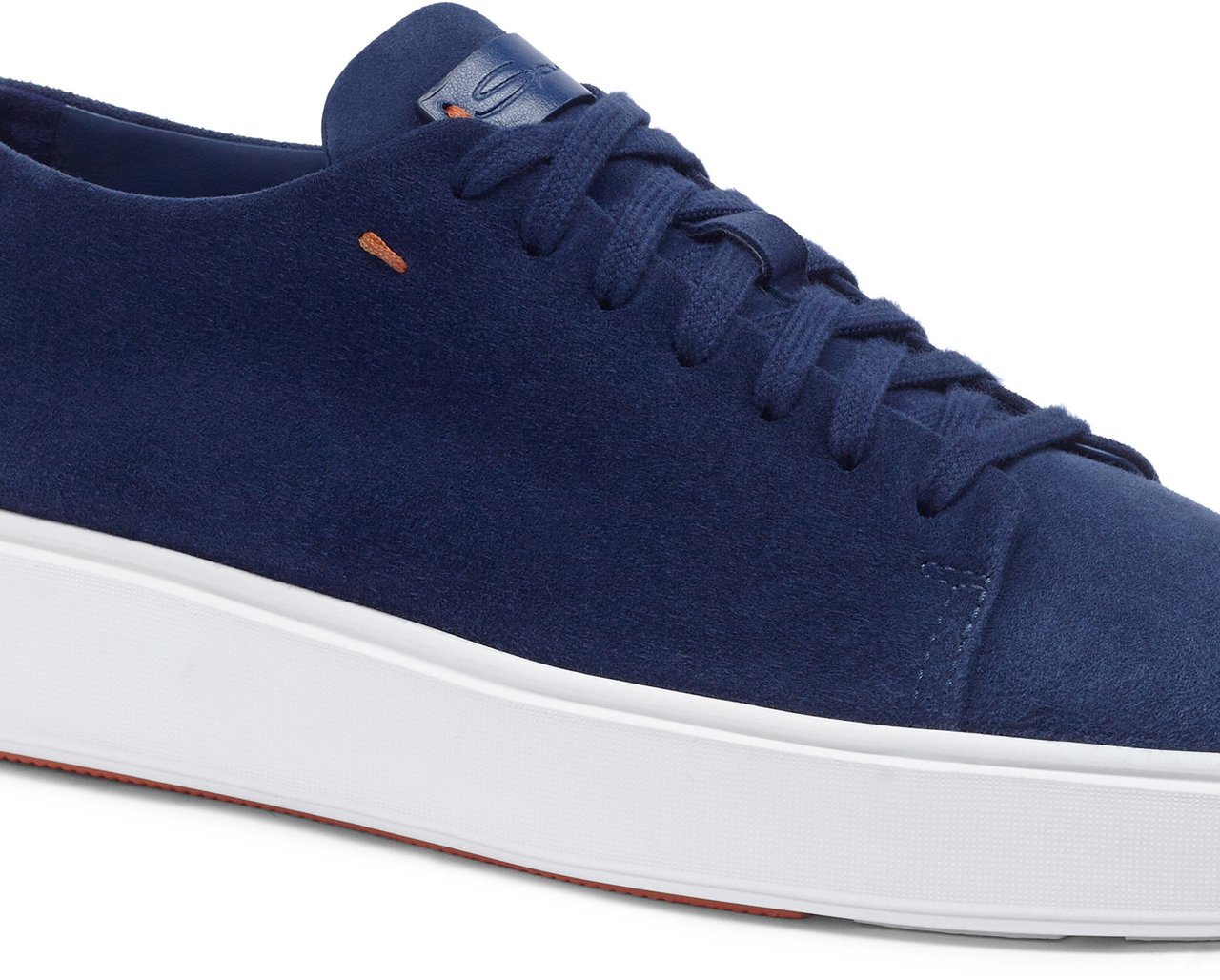 Santoni Women’s suede sneaker Wit
