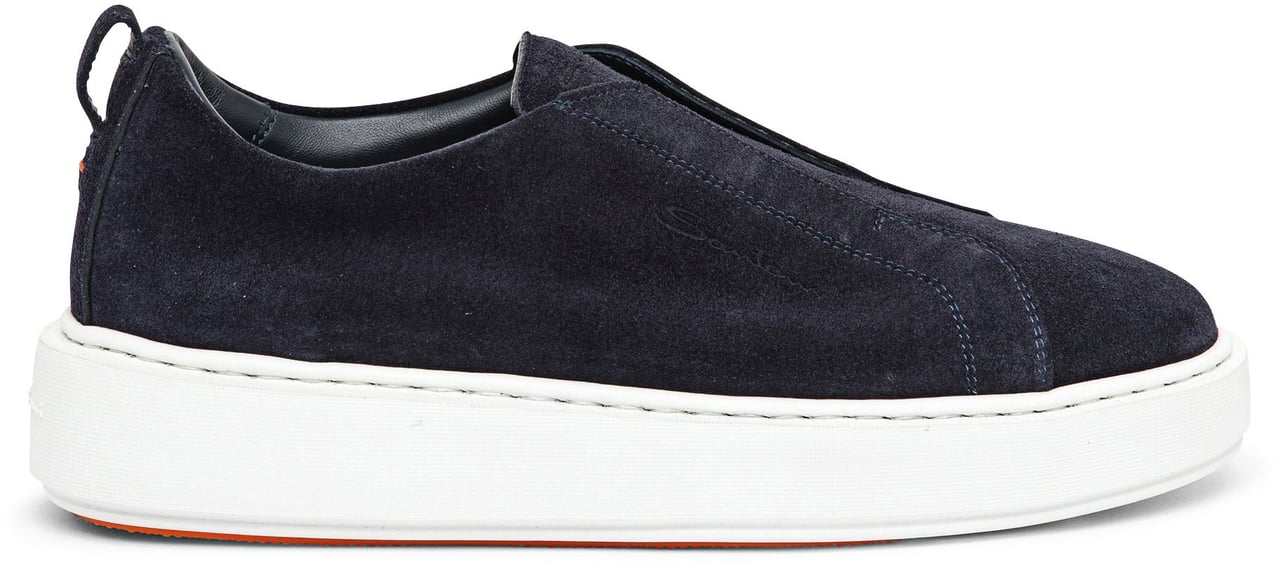 Santoni Women's suede Sneaker Wit