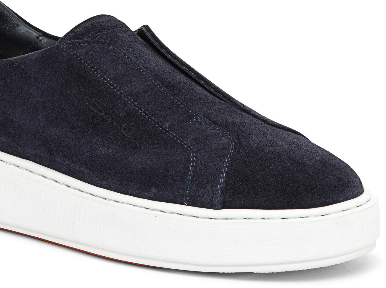 Santoni Women's suede Sneaker Wit