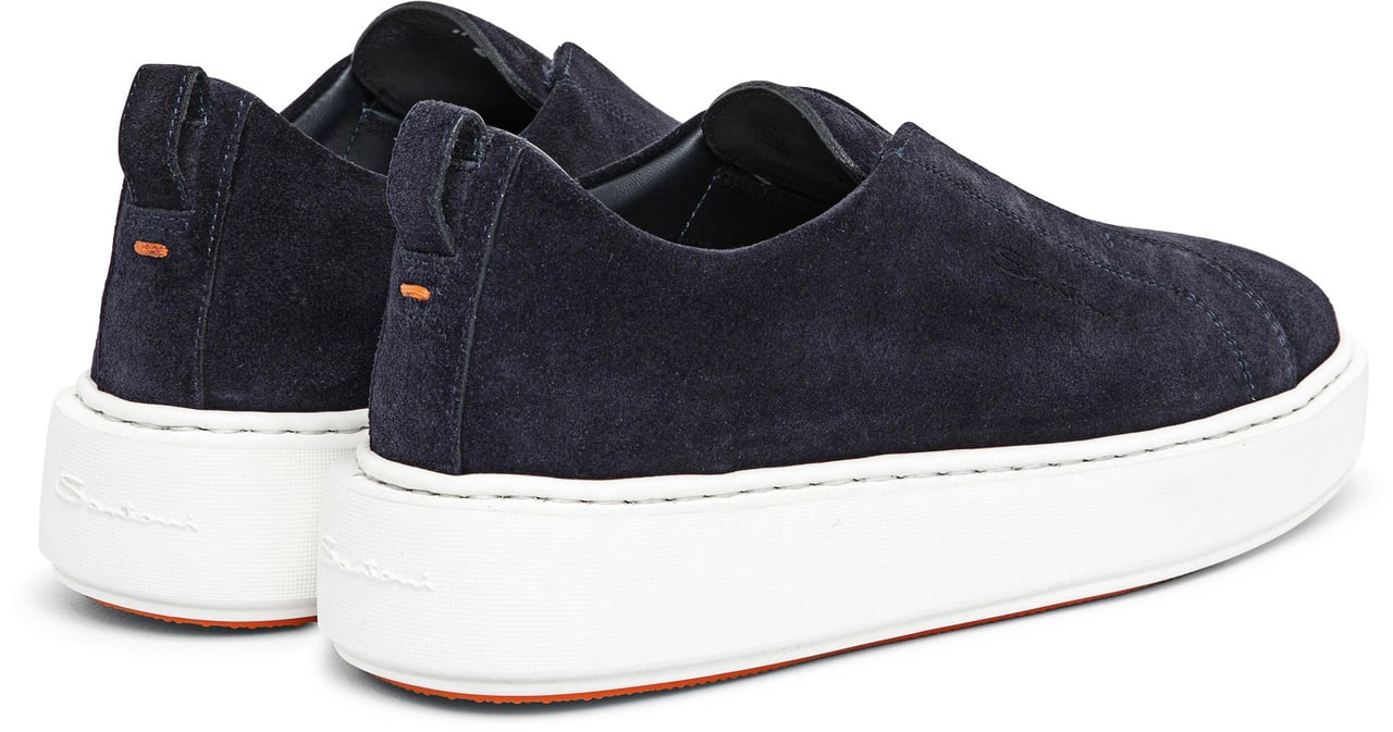 Santoni Women's suede slipon sneaker Wit