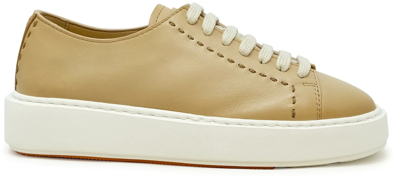 Santoni SANTONI WBCD61355BARTAFDC32 BROWN LEATHER SNEAKER Bruin