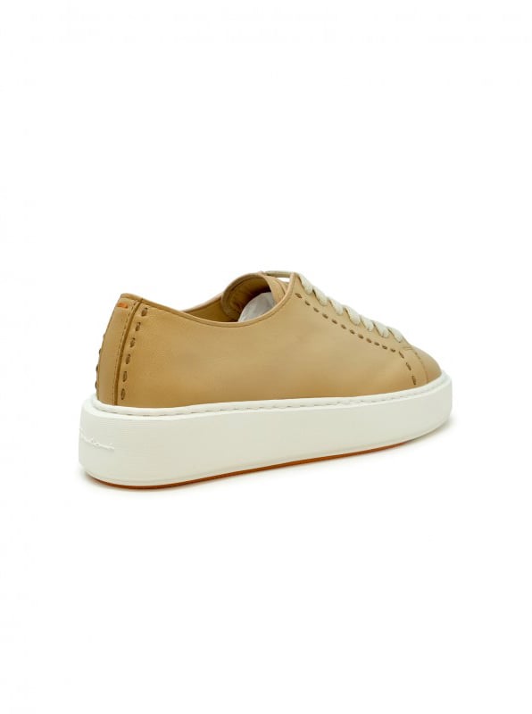 Santoni SANTONI WBCD61355BARTAFDC32 BROWN LEATHER SNEAKER Bruin