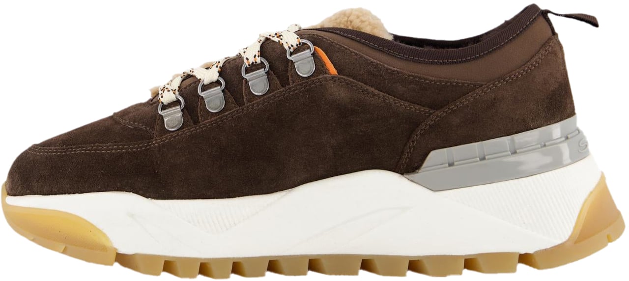 Santoni Dames Innova Trek Sneaker Bruin Bruin