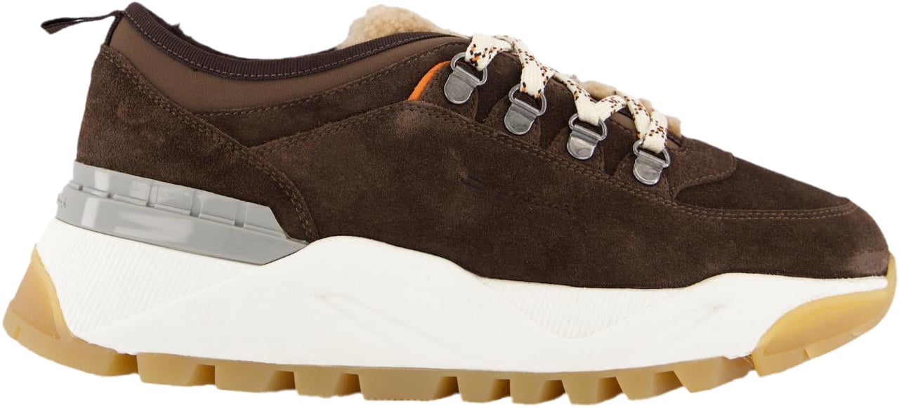 Santoni Dames Innova Trek Sneaker Bruin Bruin