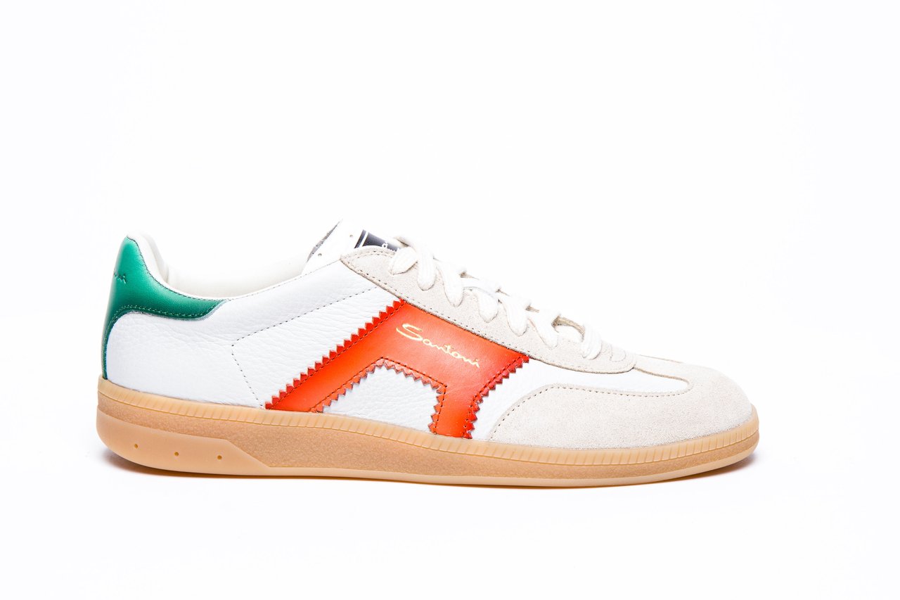 Santoni Sneakers White Wit