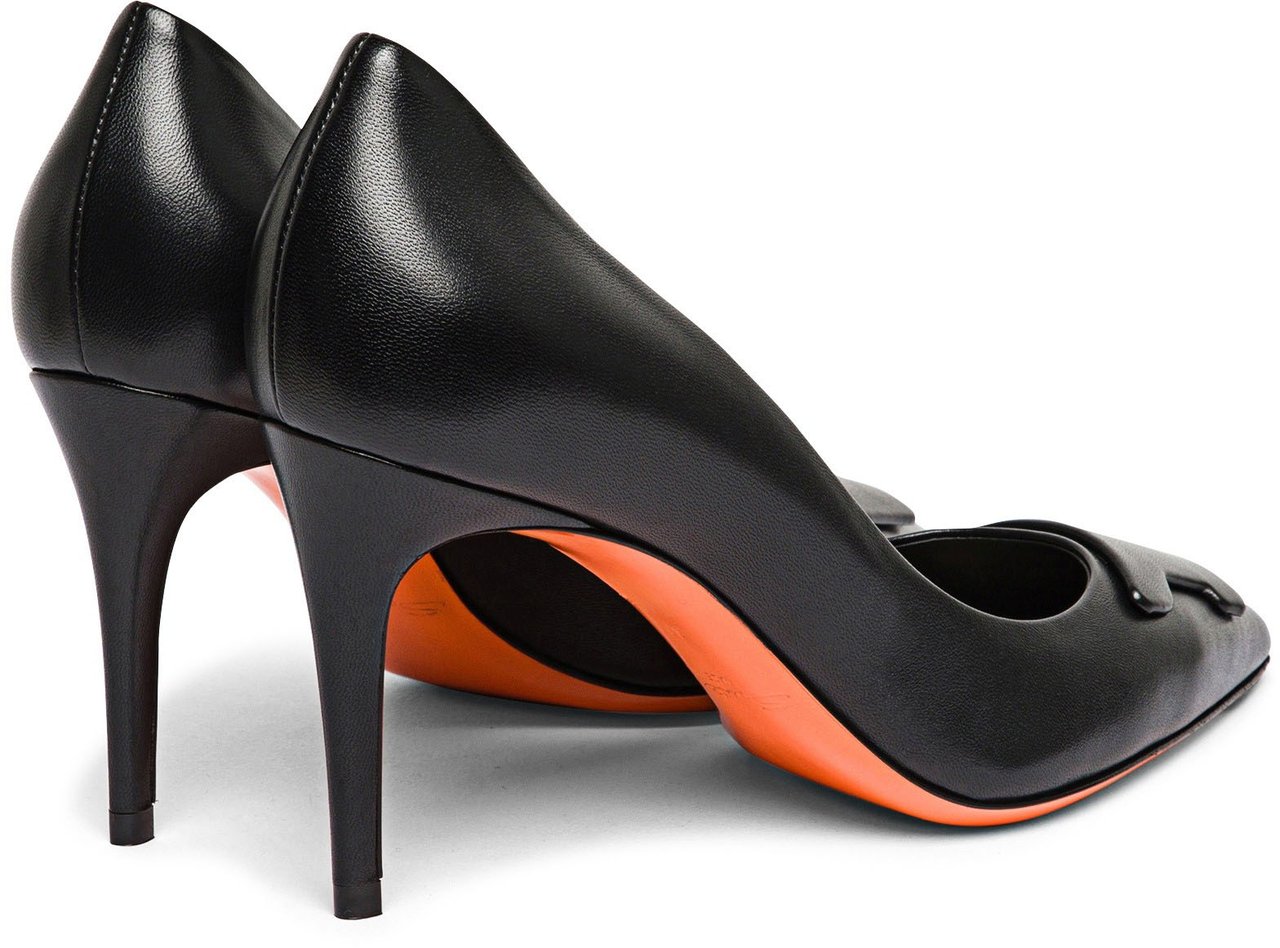 Santoni Women's suede highheel Santoni Sibille pump Wit