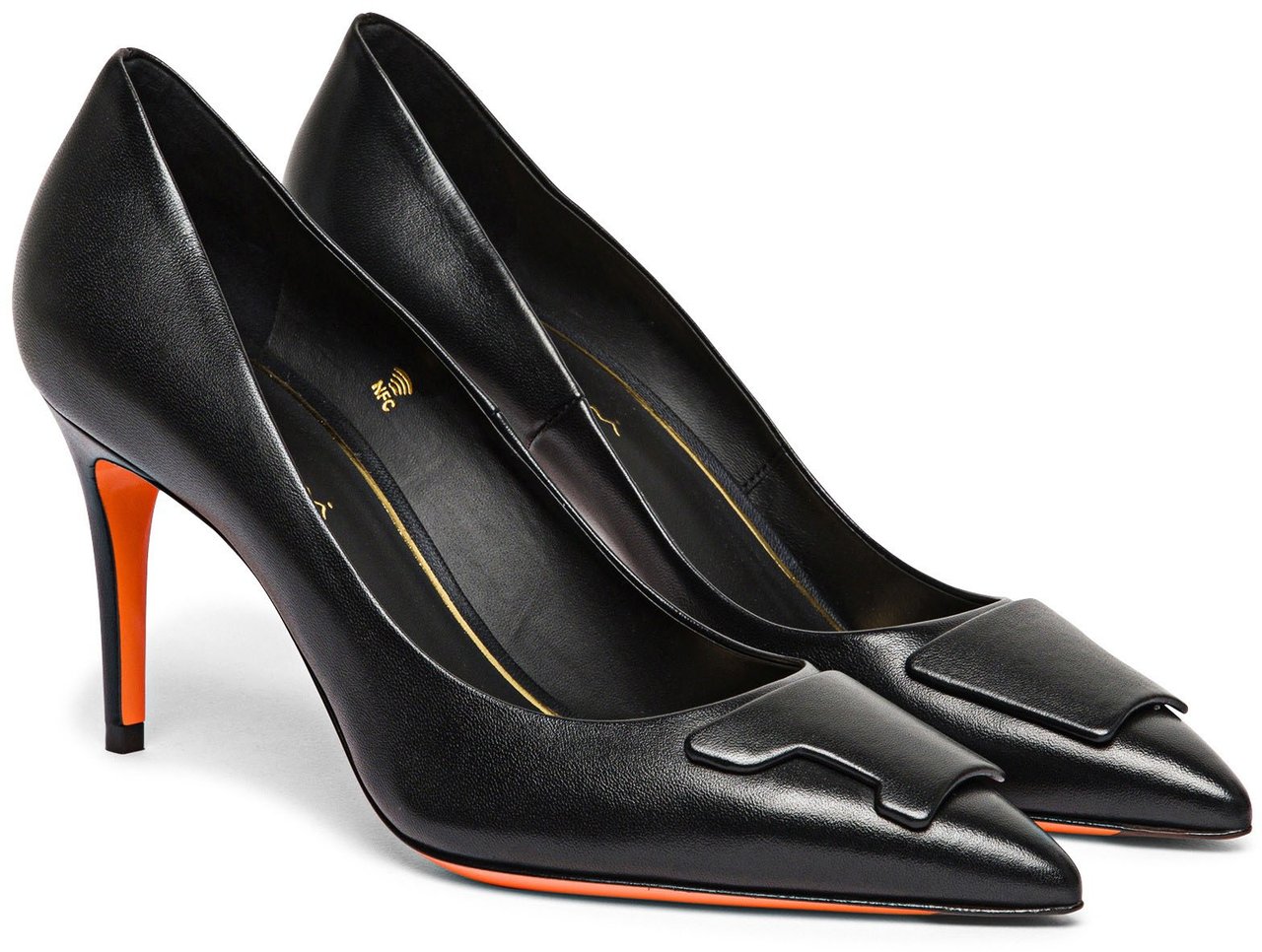 Santoni Women's suede highheel Santoni Sibille pump Wit