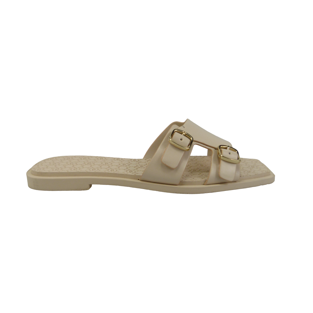 Santoni Sandalo slide con doppia fibbia beige Beige