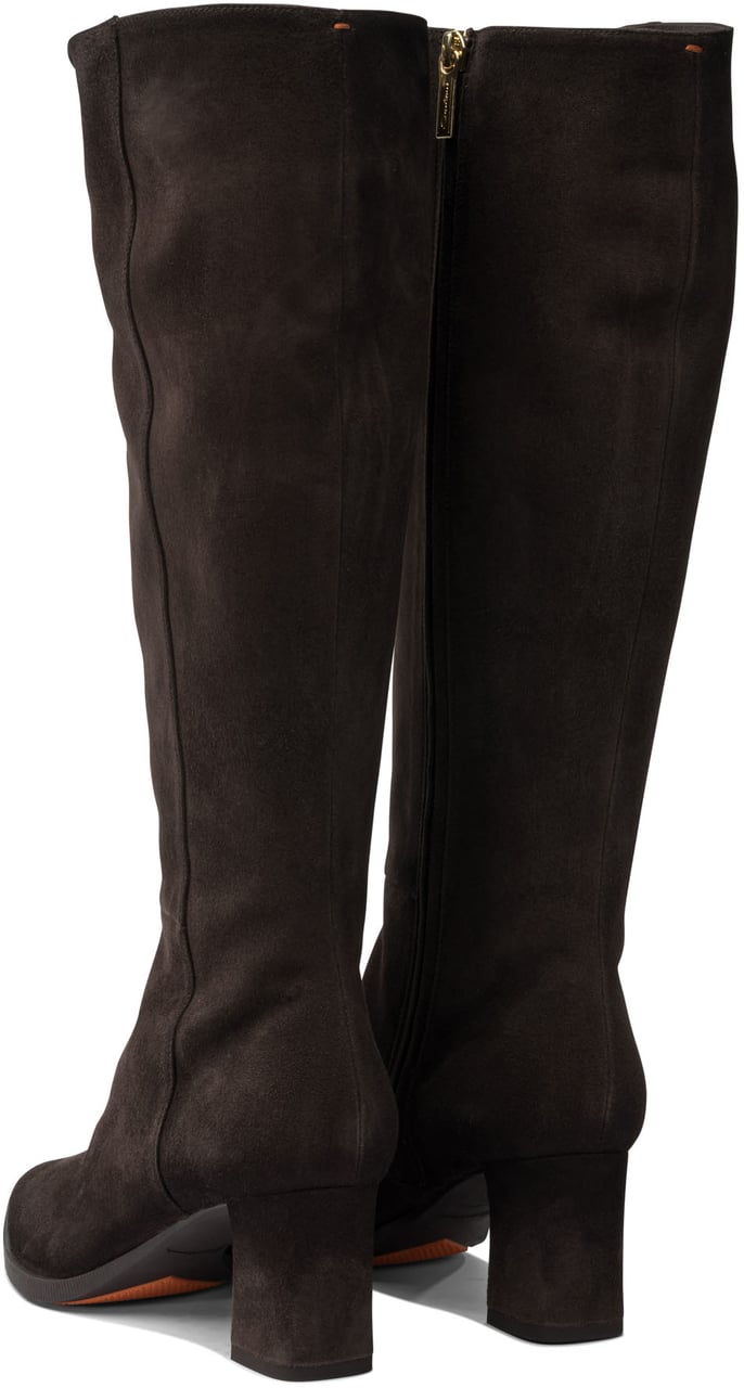 Santoni Suede boots 65 mm Bruin