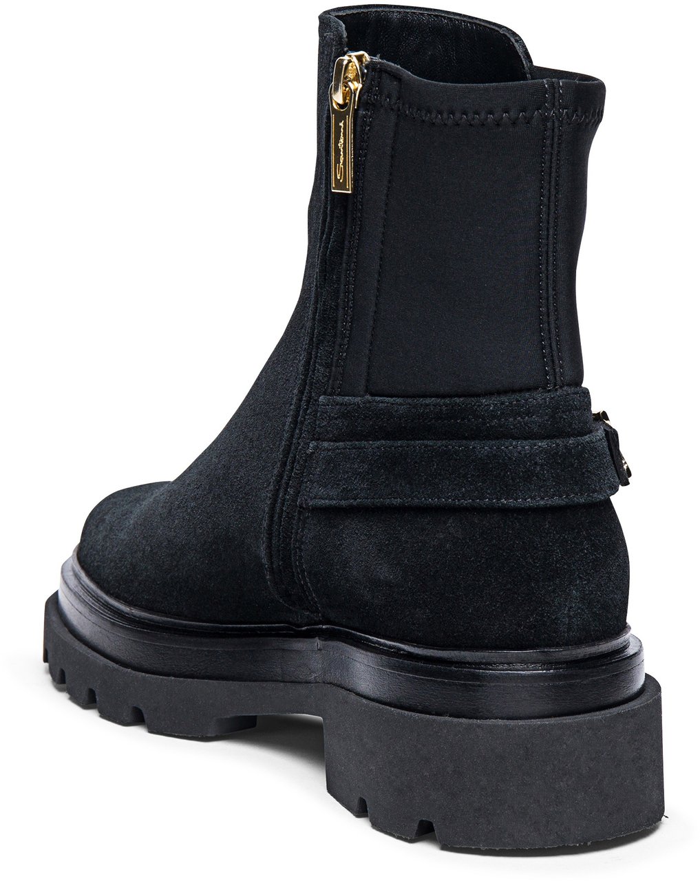 Santoni Women's suede ankle boot Wit