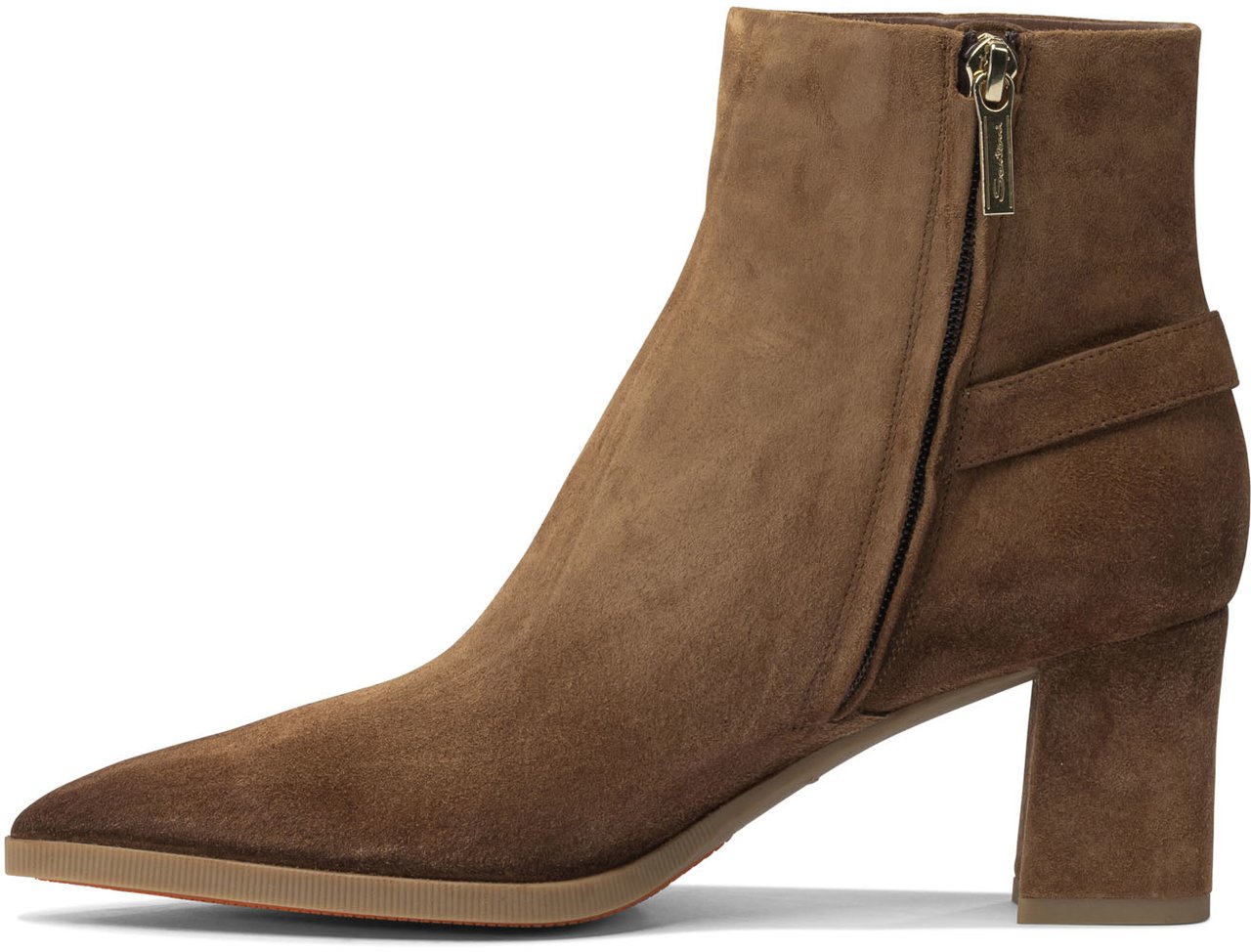 Santoni Suede ankle boots 65mm Bruin