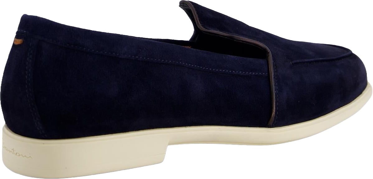 Santoni Dames Malibu Loafer Blue Blauw