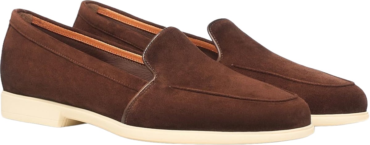 Santoni Dames Malibu Loafer Brown Bruin