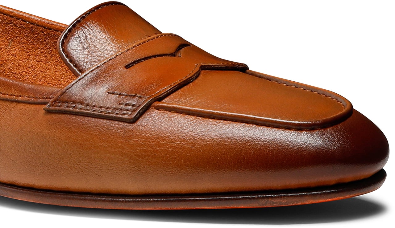 Santoni Women's leather Carla loafer Wit