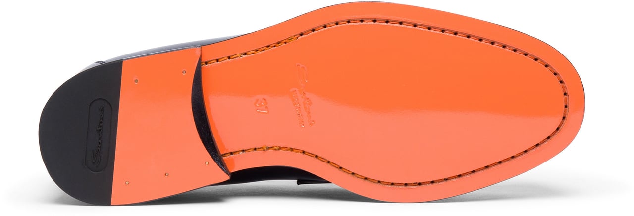 Santoni Women’s leather loafer Wit