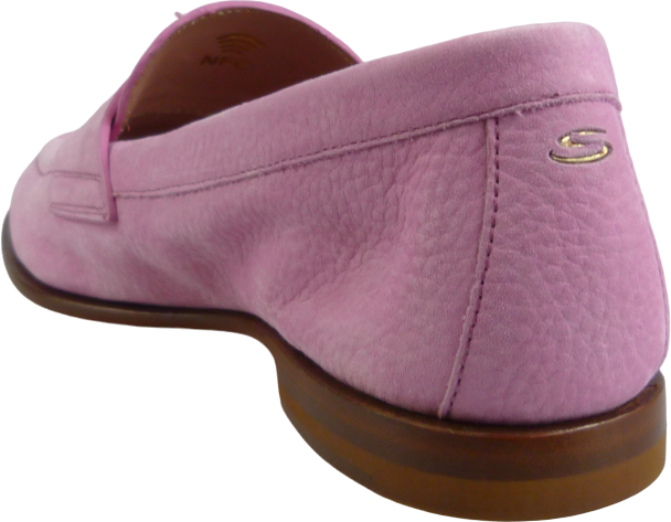Santoni Mocassino Penny da Donna in Nabuk Rosa Roze