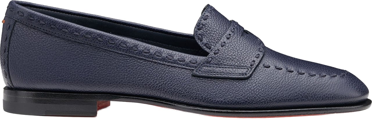 Santoni Women's leather penny loafer Wit