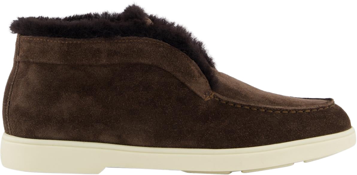 Santoni Dames Fortune Donna Fur Bruin Bruin