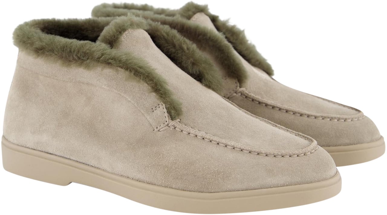 Santoni Dames Fortune Donna Fur Bruin Bruin