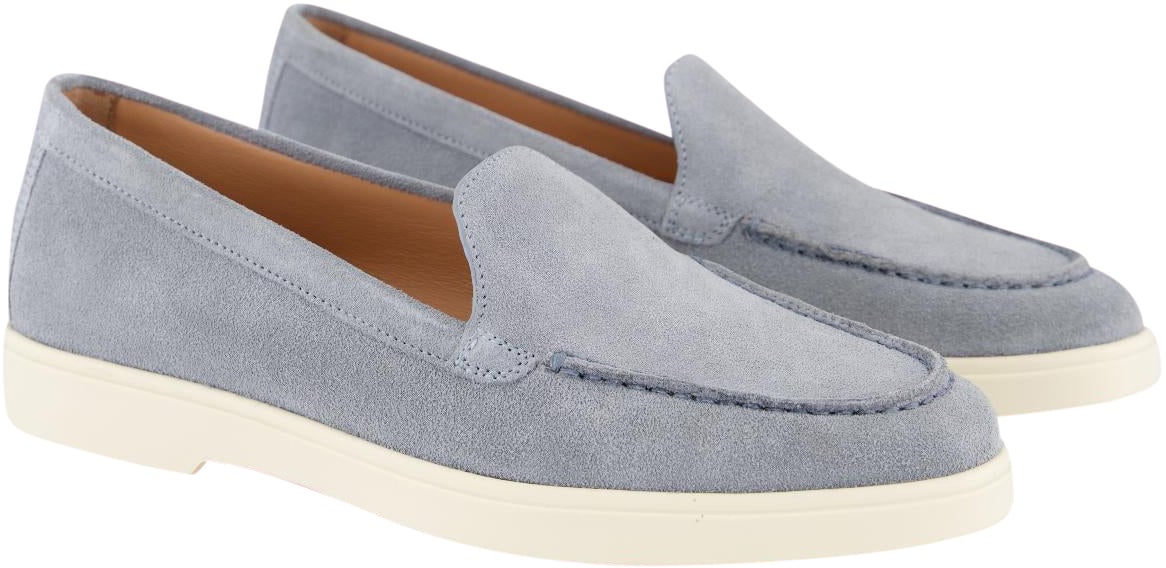 Santoni Dames Yalta Loafer Blauw Blauw