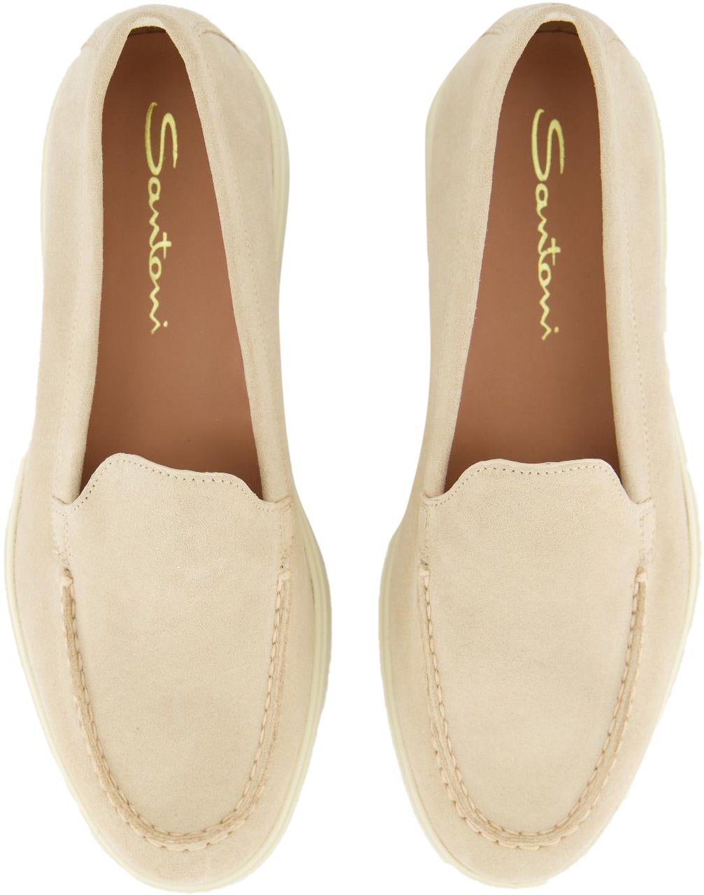 Santoni Dames Yalta Loafer Beige Beige
