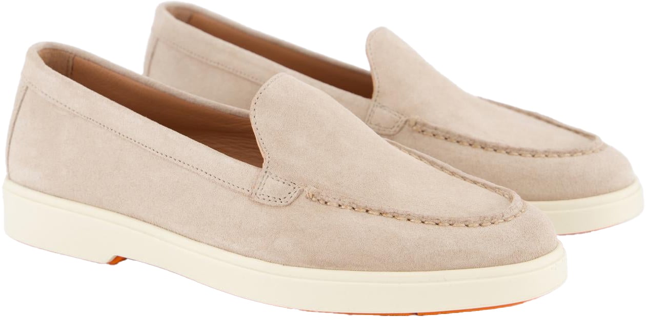 Santoni Dames Yalta Mocasin Beige loafers Beige