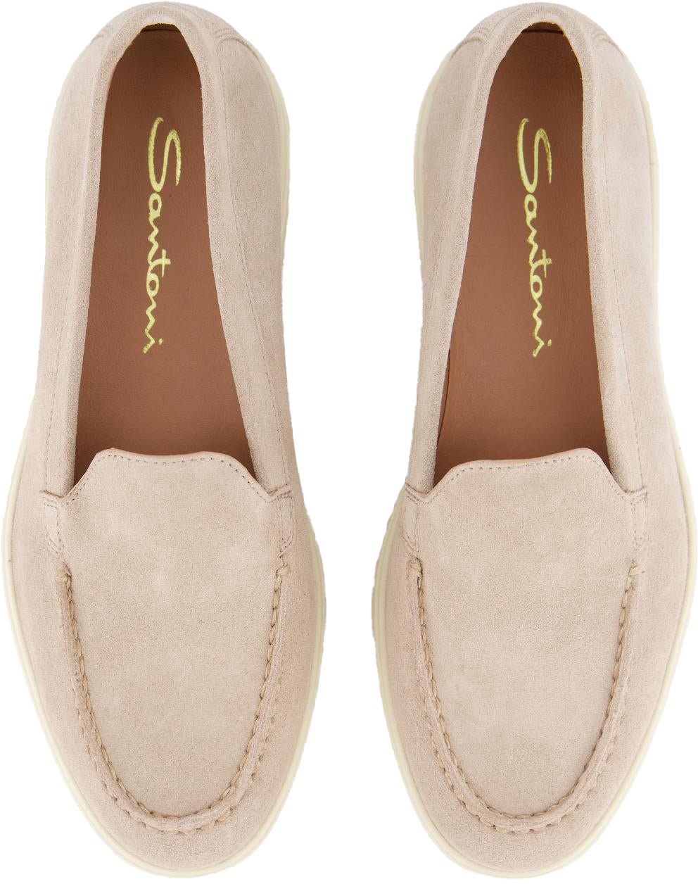 Santoni Dames Yalta Mocasin Beige loafers Beige