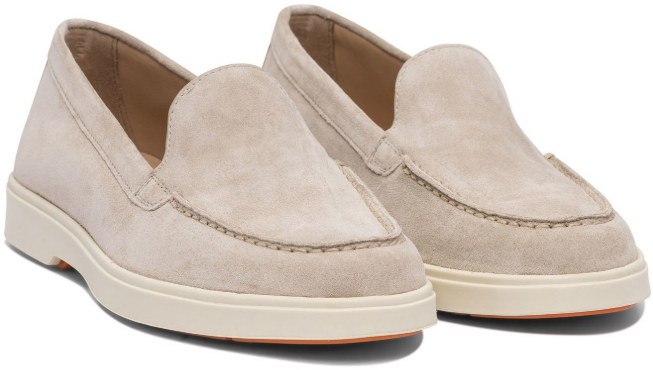 Santoni Flat Shoes Beige Beige
