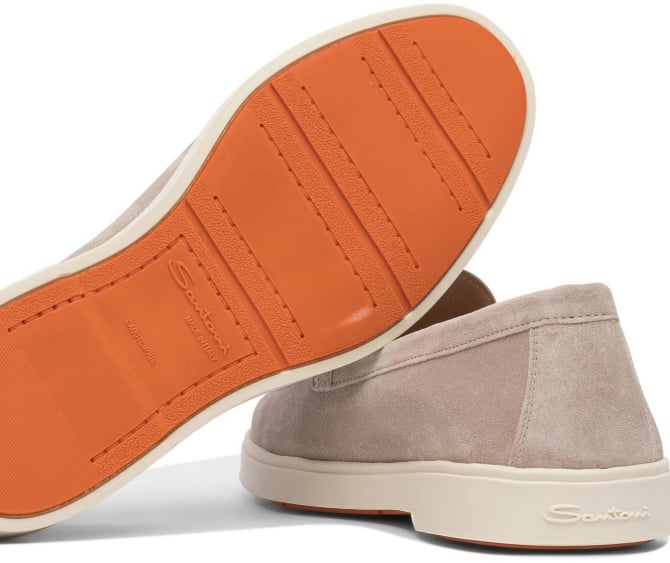 Santoni Flat Shoes Beige Beige