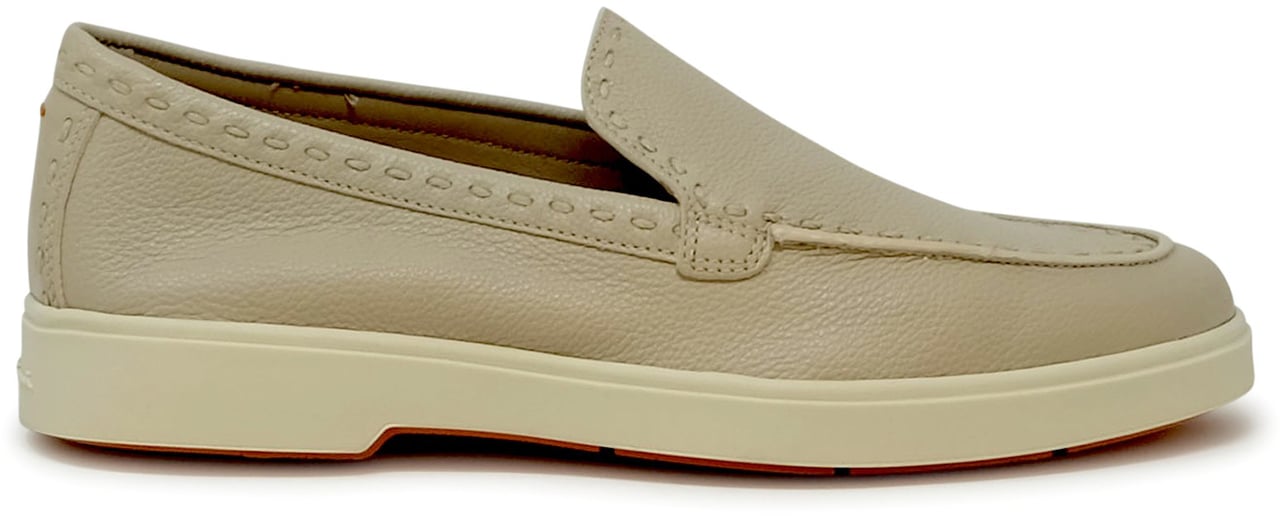 Santoni SANTONI WUYA71436TISSWKAP10 NUDE LEATHER LOAFER Beige