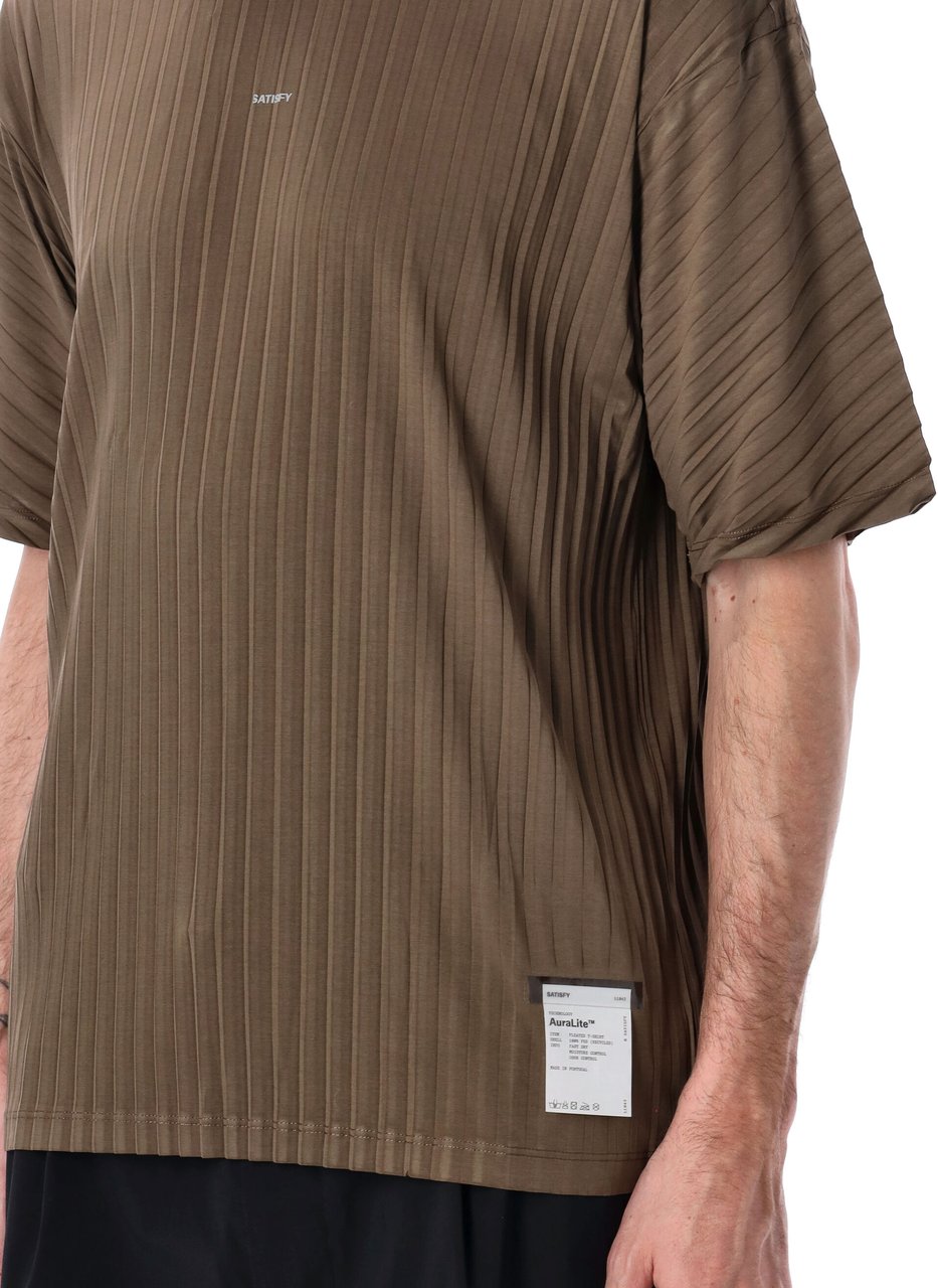 Satisfy Auralite Pleated Tee Nero Bruin