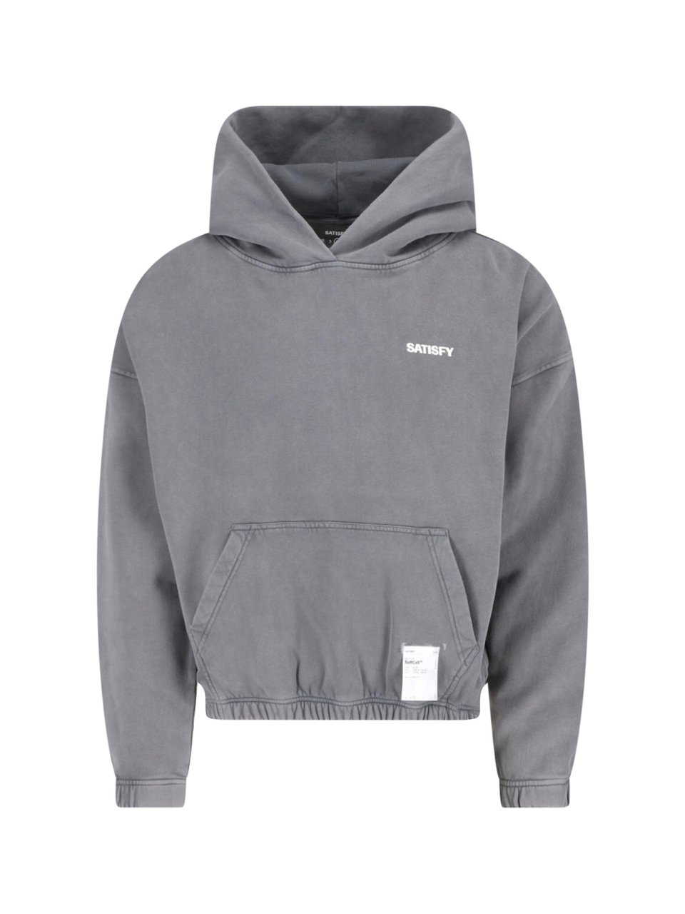 Satisfy Gray Softcell™ Cotton Hooded Sweatshirt Grijs