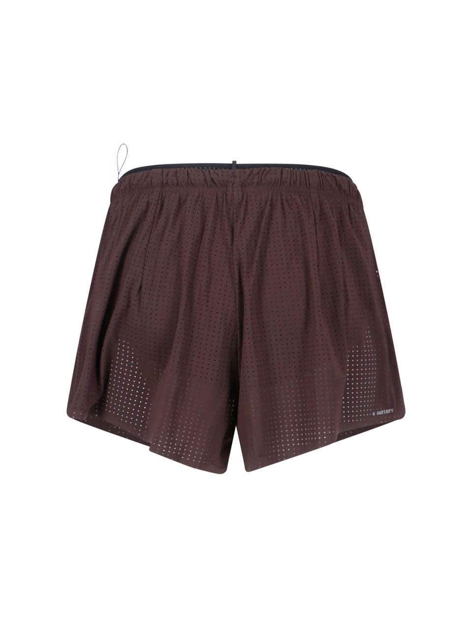 Satisfy Brown Space-O Technical Perforated Shorts Bruin