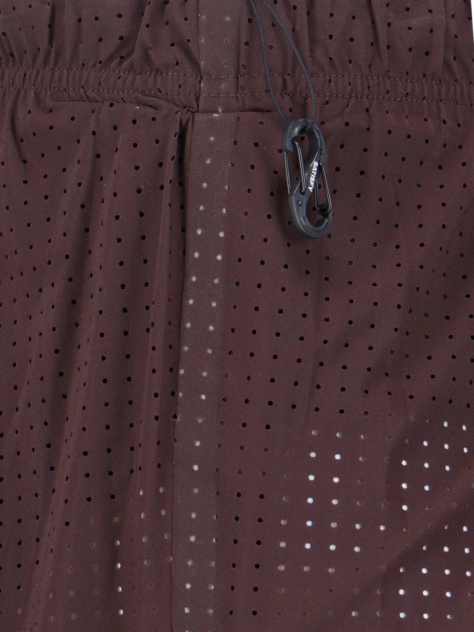 Satisfy Brown Space-O Technical Perforated Shorts Bruin