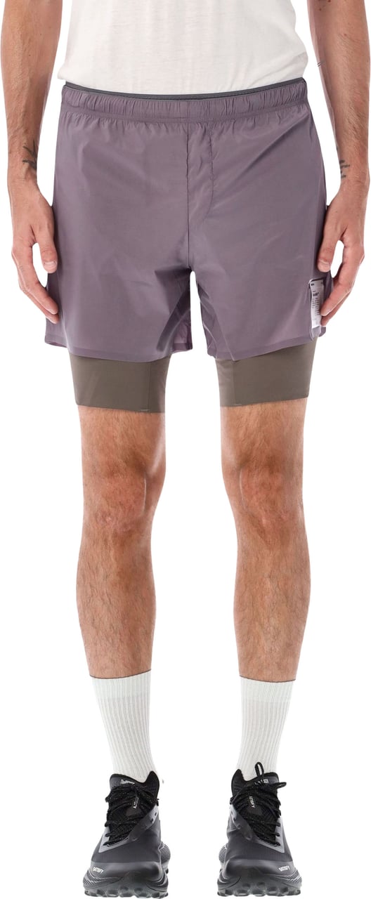 Satisfy Tech Silk 8 Shorts Shark Paars