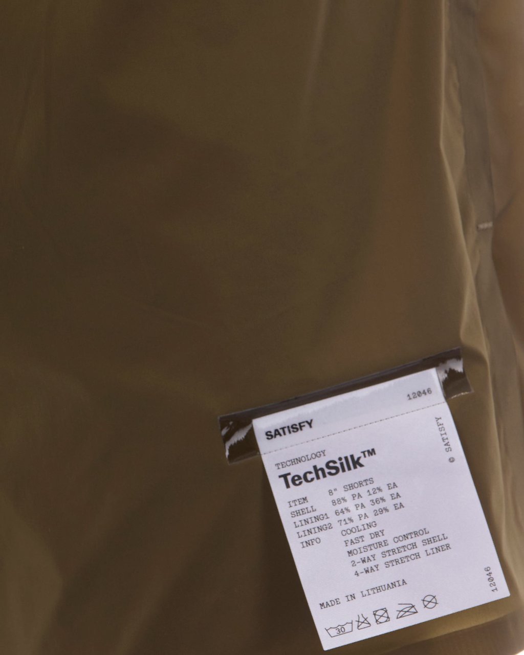 Satisfy Trousers Military Olive Donkergroen