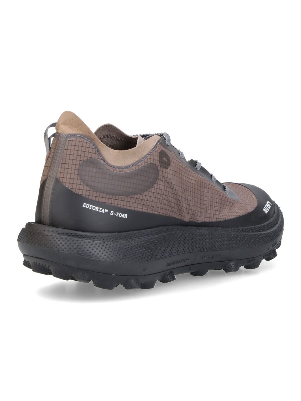 Satisfy Gray Streamlined Fabric Low-Top Sneakers Grijs