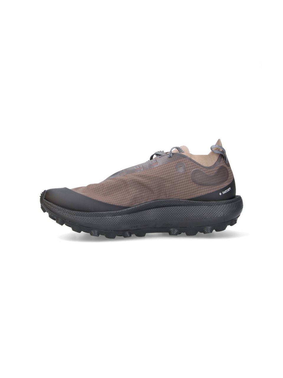 Satisfy Gray Streamlined Fabric Low-Top Sneakers Grijs