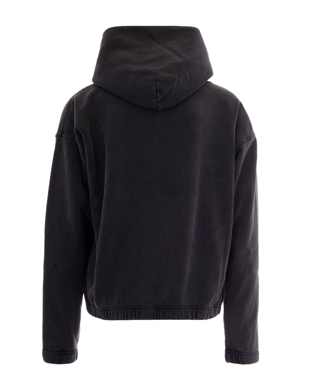 Satisfy Soft French Terry Black Hoodie with Embossed Detailing Zwart