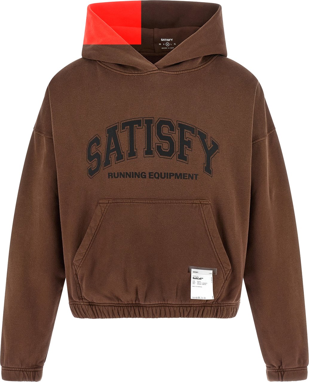 SATISFY Brown Organic Cotton Sweatshirt Maroon