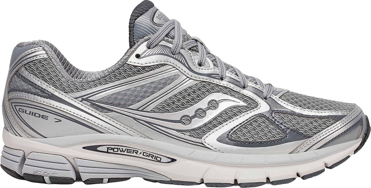 Saucony Progrid Guide 7 Sneakers In Grey/Silver Grijs