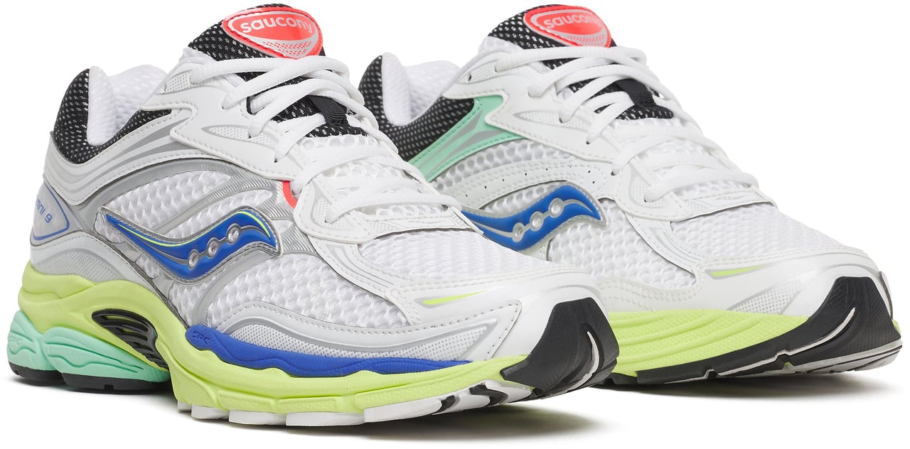 Saucony Progrid Omni 9 Sneaker Wit / Tart Blauw