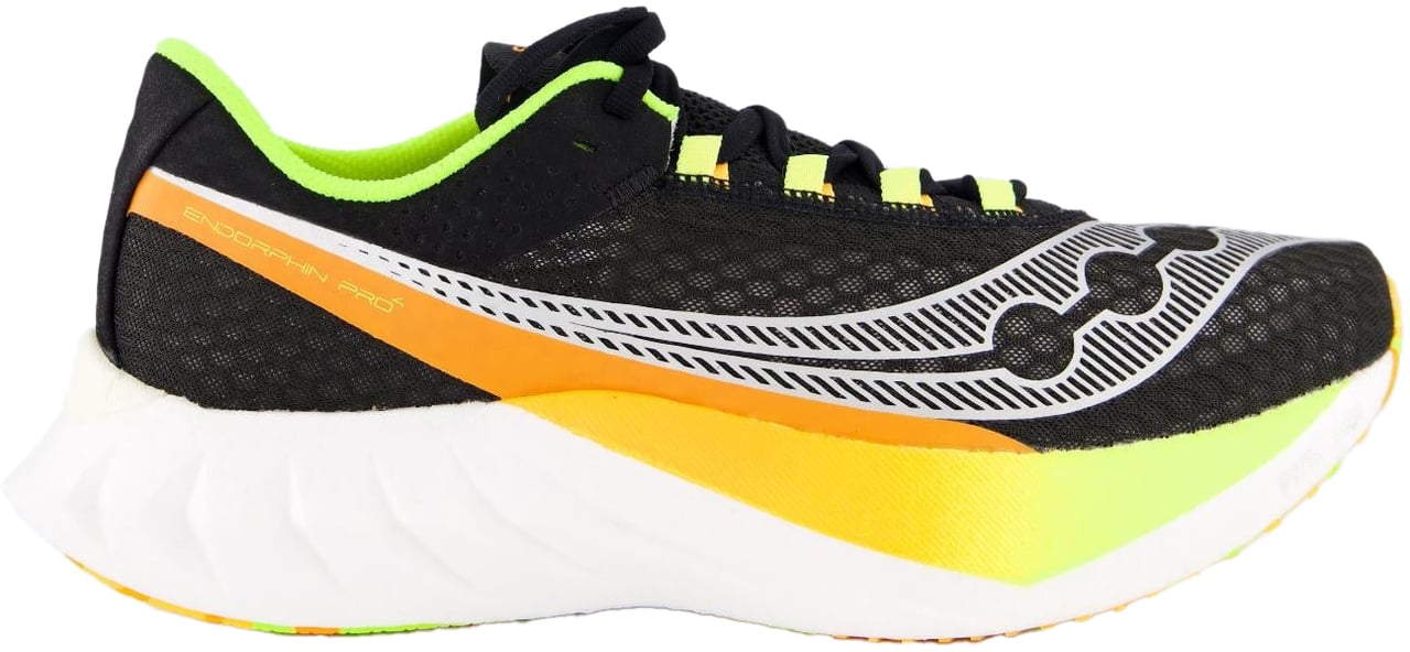 Saucony Heren Endorphin Pro 4 Sneaker Zwart Zwart