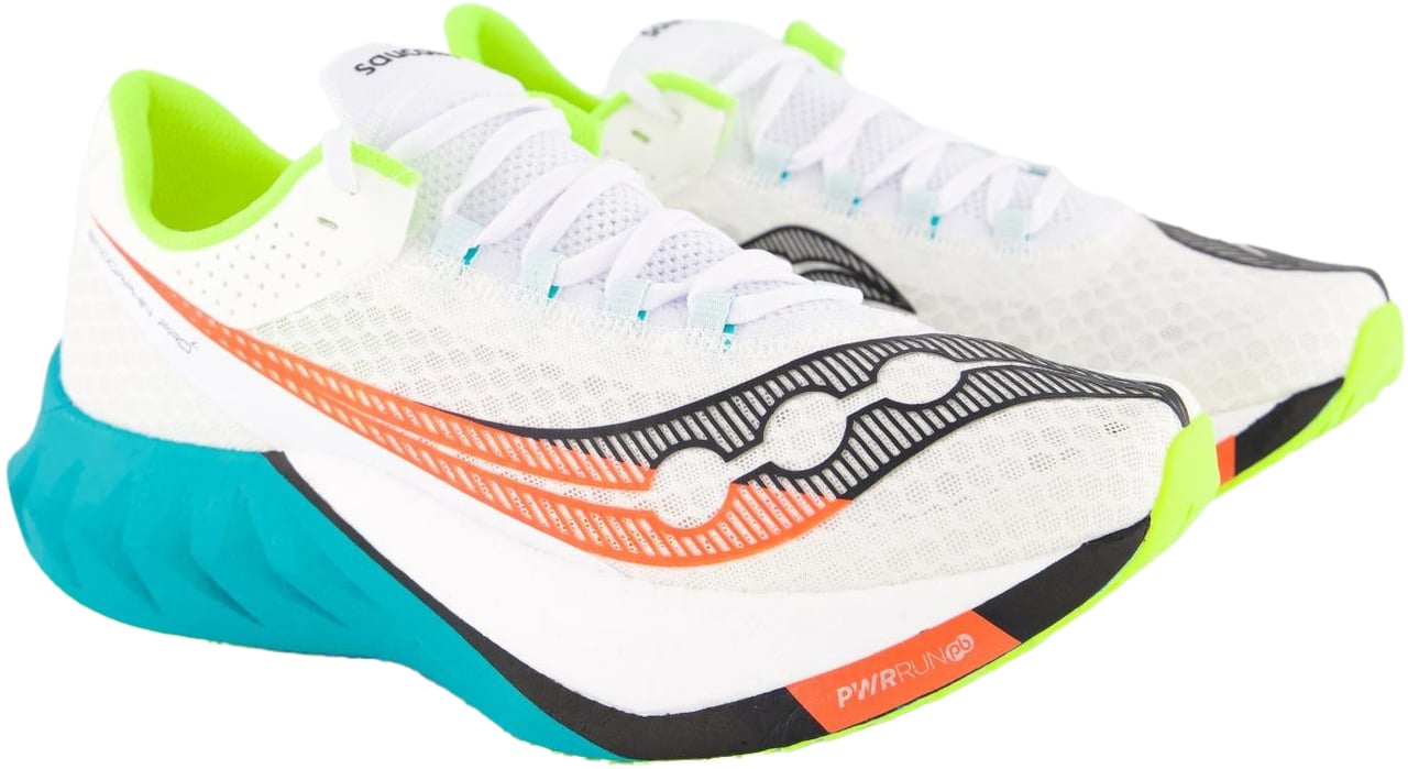Saucony Heren Endorphin Pro 4 Sneaker Wit Wit